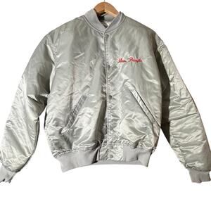 Vintage GAME Satin Bomber Jacket Lg Classic Auto Club Mount Vernon NY USA Made
